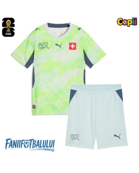 Elveția Echipament de Fotbal Replică Mondial 2026 Copii Deplasare (+ Șorturi)